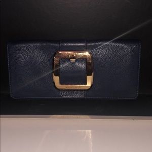 Navy Blue Original Michael Kors Clutch